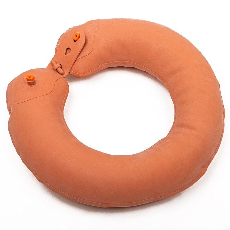 87式救生圈充气游泳圈橡胶双气囊海训湖训救生圈训练