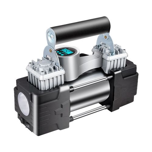 车载充气泵汽车轮胎打气泵电动加气双缸12v