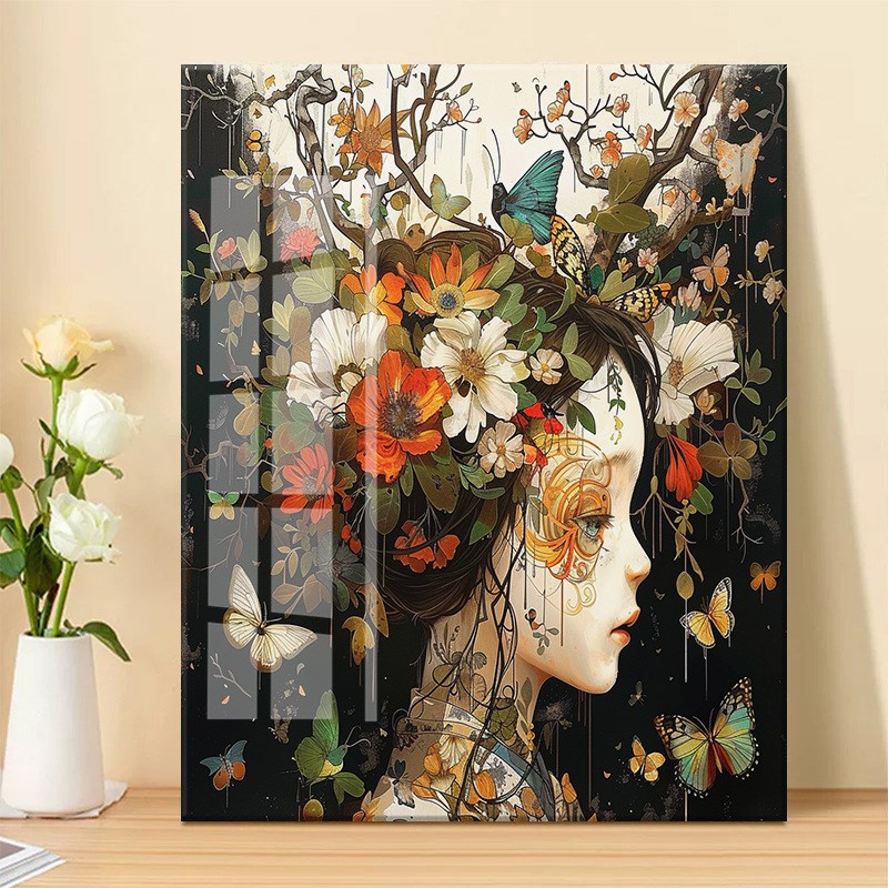 抽象美女十字绣自己绣2024新款满绣图手工钻石绣卧室小幅