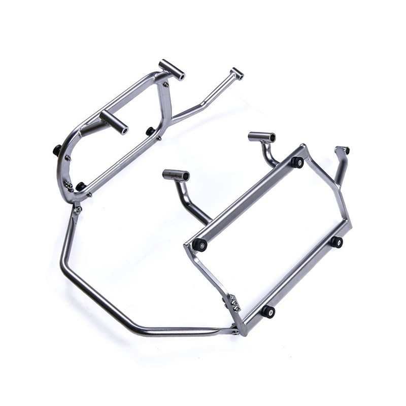 适用春风 MT800 摩托车尾箱快拆支架右躲排气管支架铝合金碳钢边