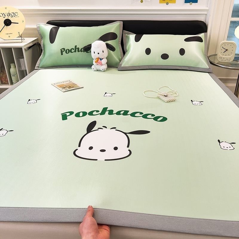 冰丝凉席三件套夏天席子学生宿舍单人夏季草席麻席软冰丝席可机洗,床上用品,凉席/草席/麻席,淘宝优惠券,粉丝福利购,淘宝优惠卷