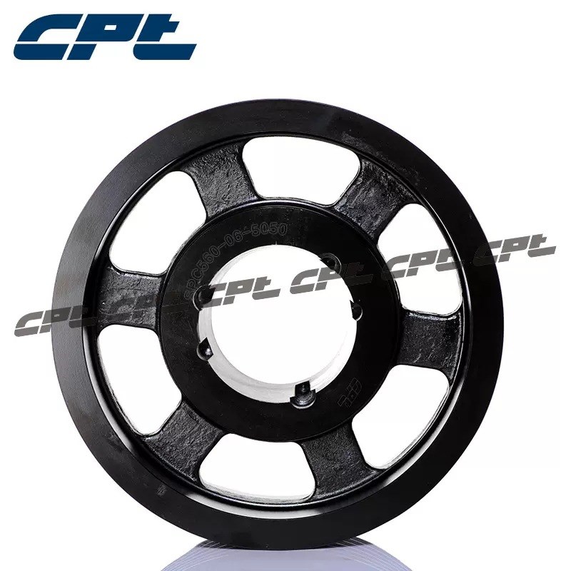 CPT欧标皮带轮SPC560-06-5050六槽节径560适配锥套5050铸铁皮带轮