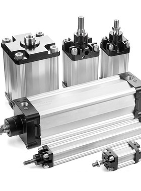 ISO-VDMA标准1320-80系列对置串联气缸 镀烙活塞杆磁性复动气缸