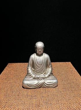 天铁大愿地藏王菩萨安徽九华山地藏坐像随身小佛像摆件黄铜佛像