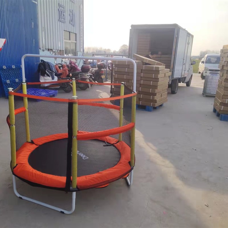 儿童围网蹦床单杠环形扶手保护网跳跳床家用围栏室内弹跳床蹦蹦床