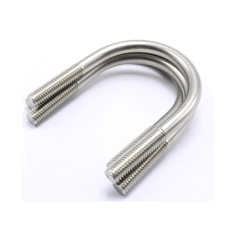 定制 304 316不锈钢U型螺丝 U形螺栓 U型管卡管夹M6M8M10M12*1-寸