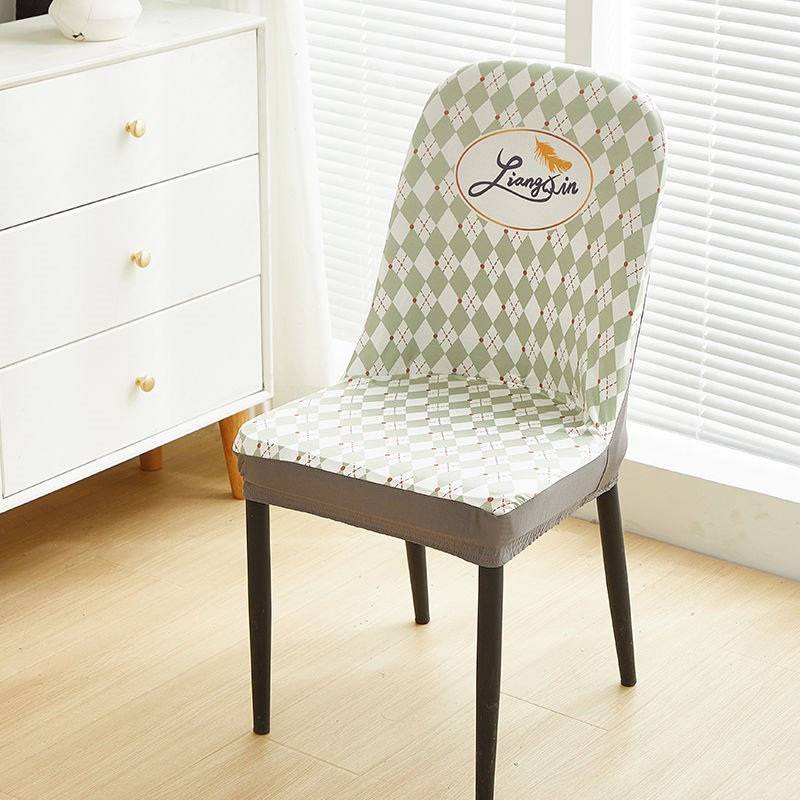 弧形椅套全包餐桌椅子u套罩通用家用凳子套北欧餐椅套