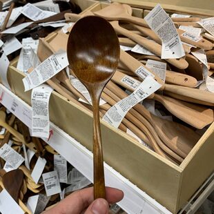 品木勺！楠质餐具便携饭勺督促自己按时网红好子汤勺日式用吃饭勺