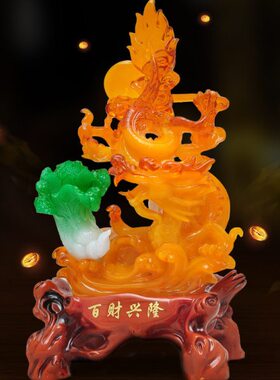 公司前台商铺办公桌饭店工艺品龙摆件家居装饰品办公室开业礼品