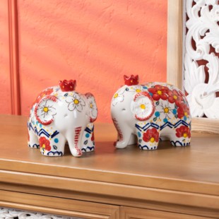 【老刘福利】手绘半夏嫣红-太平有象两只