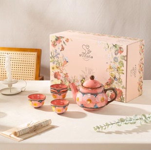 【老刘福利】樱花雪月-一壶四杯礼盒装