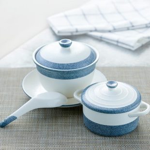蒸蛋盅迷你小鸡蛋羹盅创意家用日式 陶瓷燕窝隔水炖盅甜品碗带盖