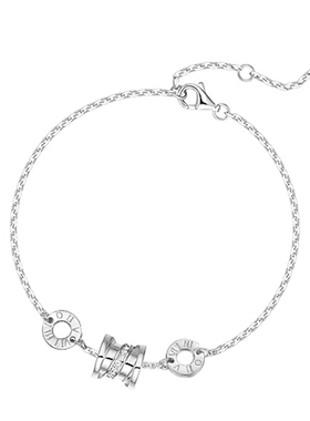 范琦银饰 小蛮腰手n链女925银玫瑰金气质简约手饰七夕礼物