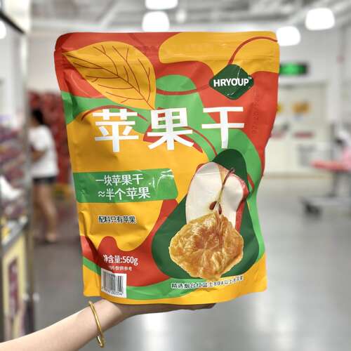 【会员甄选】山姆超市代购HRYOUP苹果干560g休闲果干蜜饯美味零食