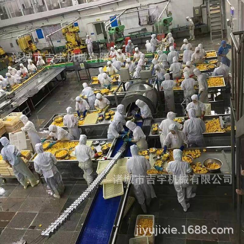 黄桃罐头生产线 机械食品罐头加工设备 水果罐头加工成套设备