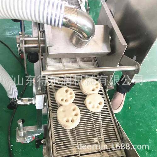 全自动炸藕盒生产线 隧道式茄盒上粉机 挂面糊机 上浆裹粉设备