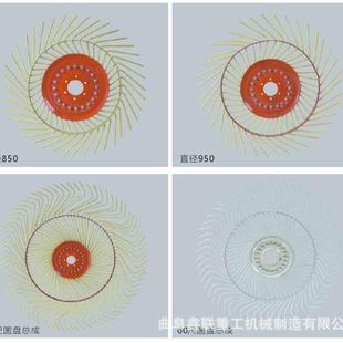 搂草机指盘旋风耙子 专业厂家搂草机配件40齿60齿80齿