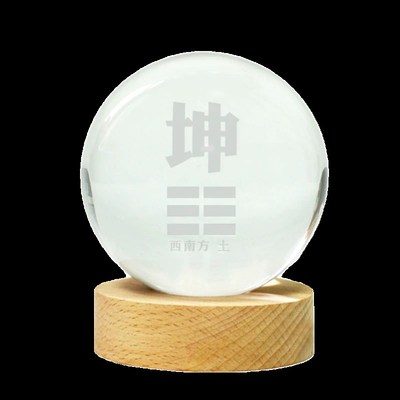 房屋缺角西南坤卦西北乾卦补角水晶球家用客厅玄关桌面装饰品