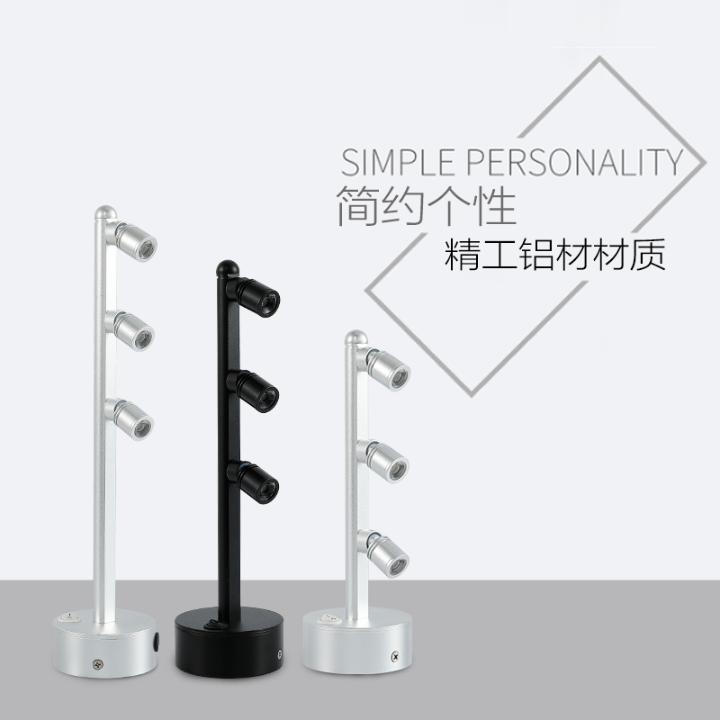 无线led充电珠宝柜台射灯2WW立杆射灯展会展柜充电式电池射灯