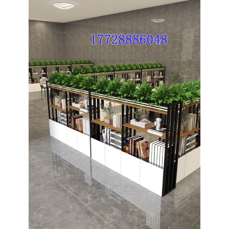 工位装饰矮柜办公室屏风卡座架铁艺绿植围栏栅栏