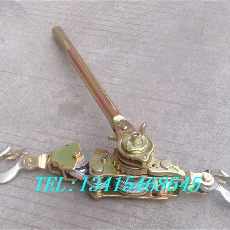 2t/吨 钢丝绳荷蒂机/钢索荷缔机/手板紧线器/双钩收紧器/电力机具