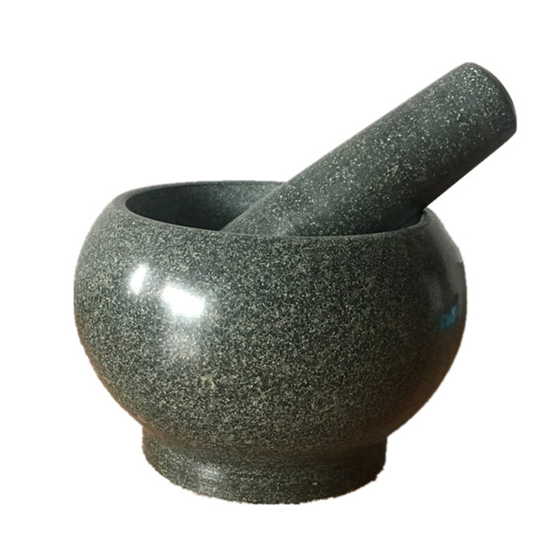 石臼家用捣蒜器石盅天然青石捣碎器擂钵研磨舂钵石窝打糍粑大号