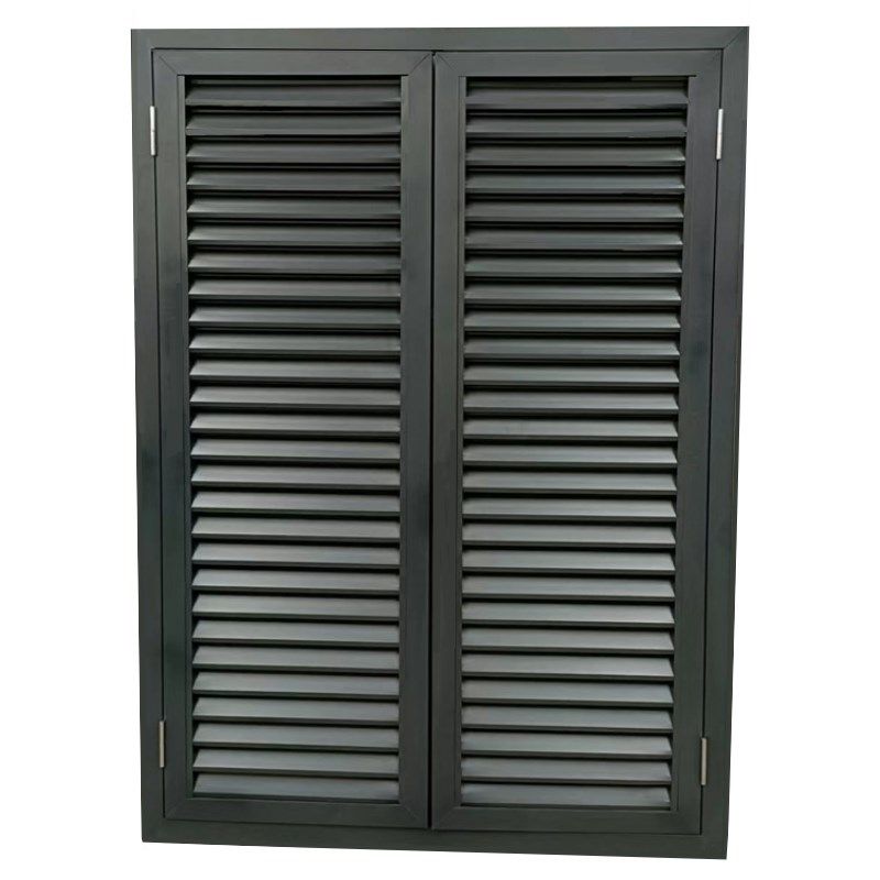 定制空调外机保护罩子室外防雨防嗮护栏铝合金百叶窗格栅通风散热