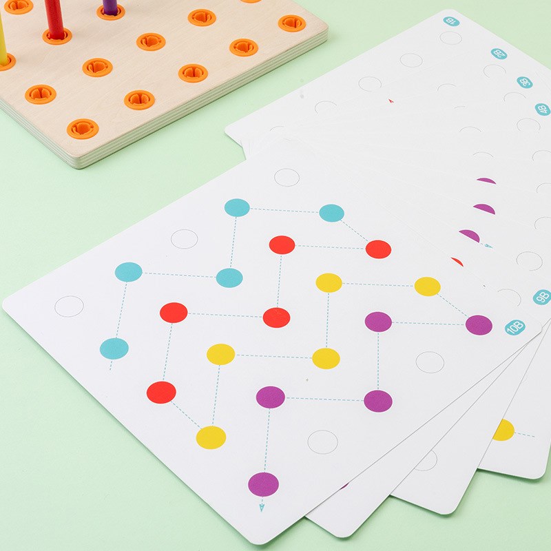 儿童早教益智穿线板穿绳宝宝穿针引线锻炼手部精细动作训练玩具