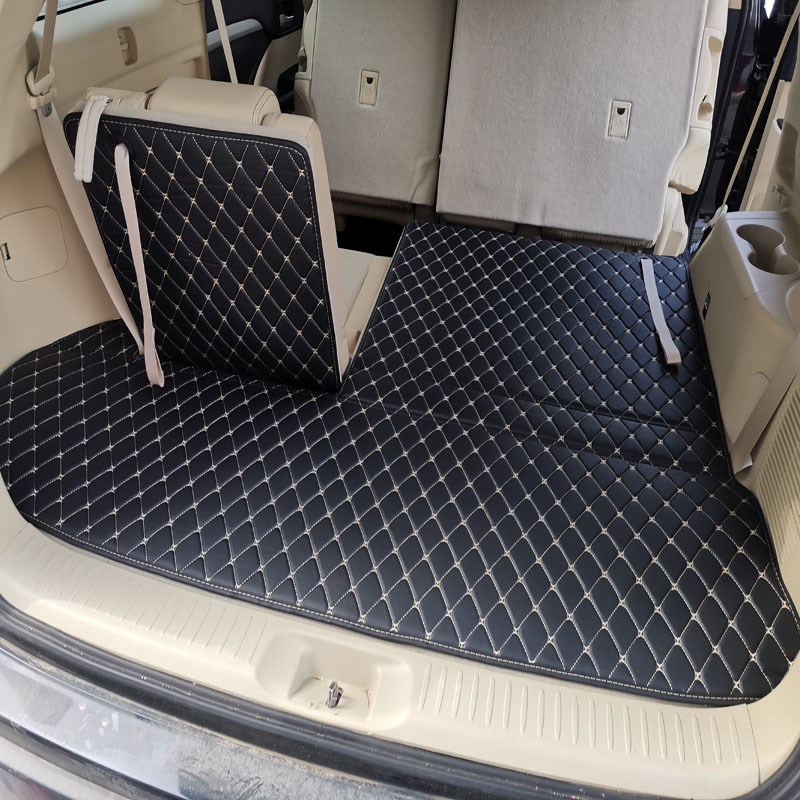 适用15款18款21款汉兰达七座后备箱垫后仓尾箱垫二排靠背垫防脏垫
