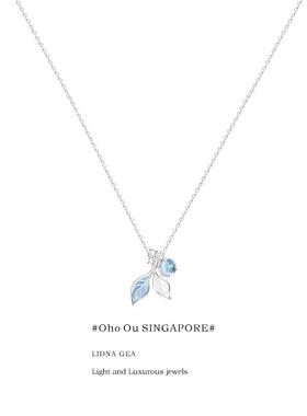 「原创设计师」 星空树叶项炼女款轻奢小众高级感锁骨炼