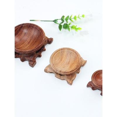 易经源葫芦水晶球底座蛋雕底座木球座装饰创意礼品桌面装饰支架