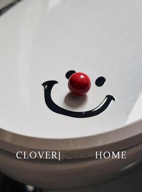 笑脸球马桶盖子升降器防脏手盖升降器马桶浴室翻转盖子配件装饰饰