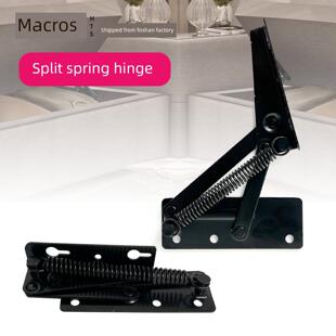 上翻支撑铰炼80度折叠弹簧铰炼橱柜上翻托板沙发卡座储物柜上下翻