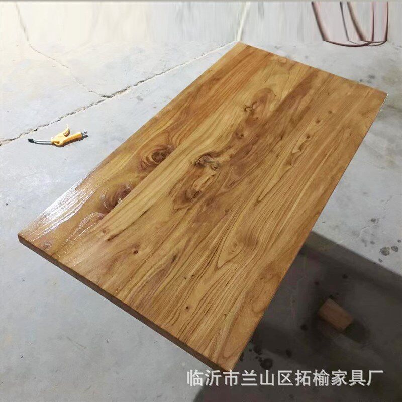 老榆木板实木桌板板餐桌吧台板办公桌电脑桌工作台