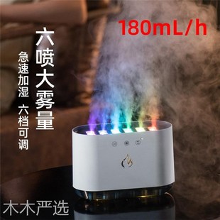 创意声控动感加湿器家用静音智能语音卧室香薰机氛围灯音响箱一体