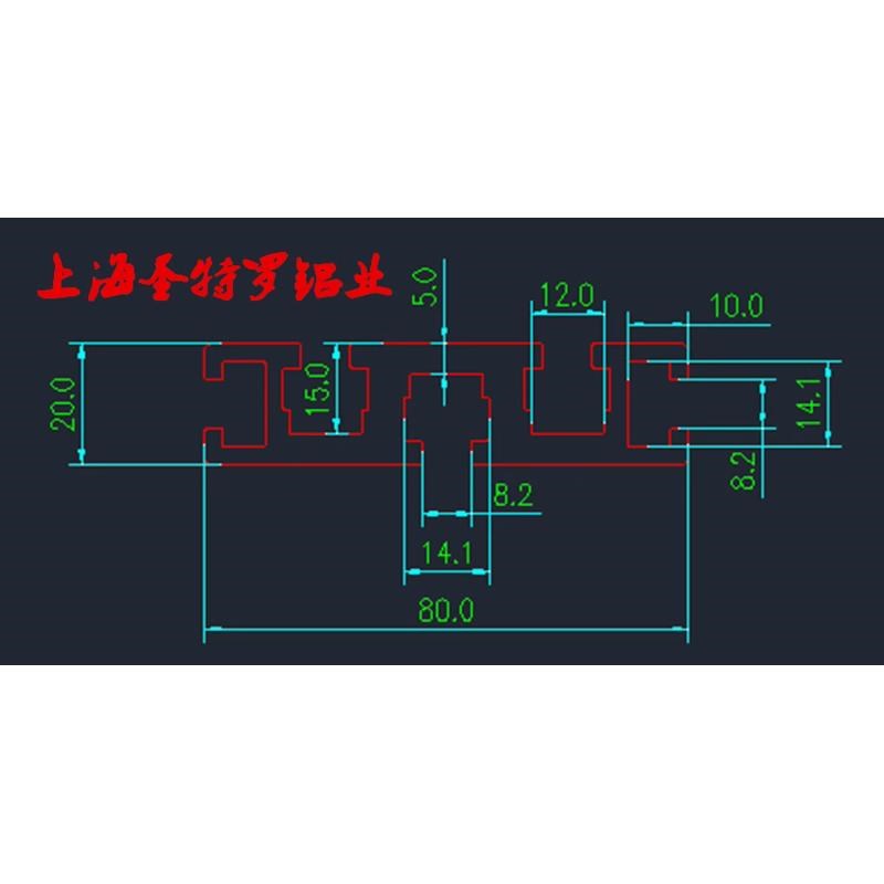 国标工业铝型材黑色2080重型黑色铝合金雕刻机台面型材 免费切割