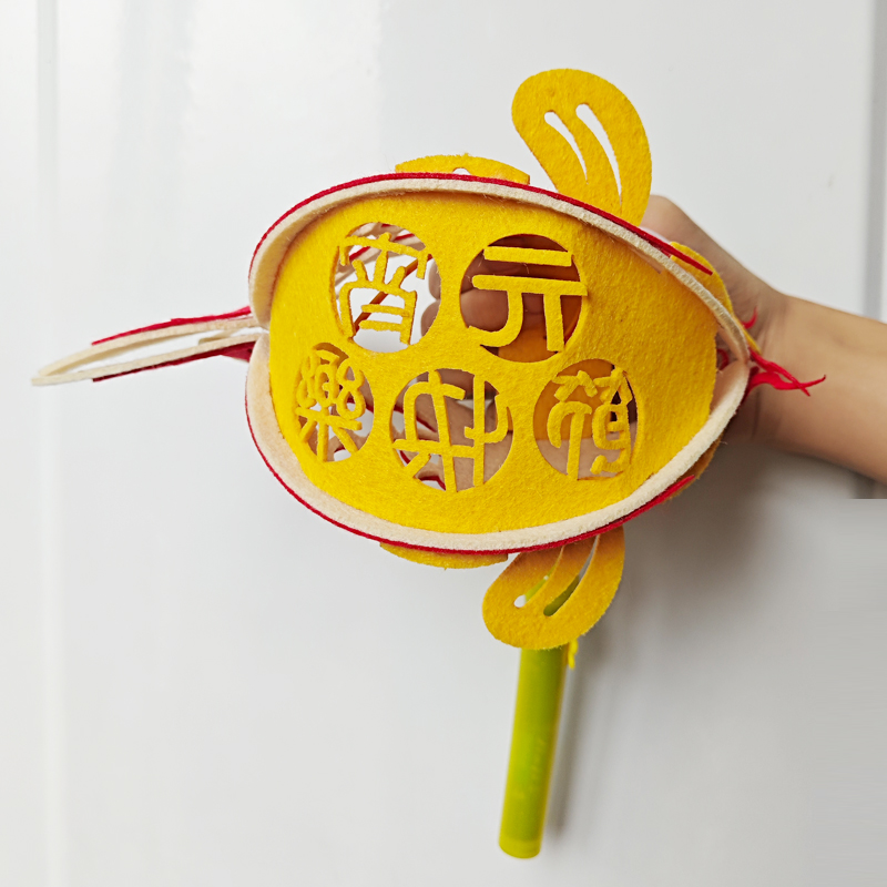 金鱼中式灯笼元宵古风diy手工制作材料儿童卡通鲤鱼花灯兔子宫灯