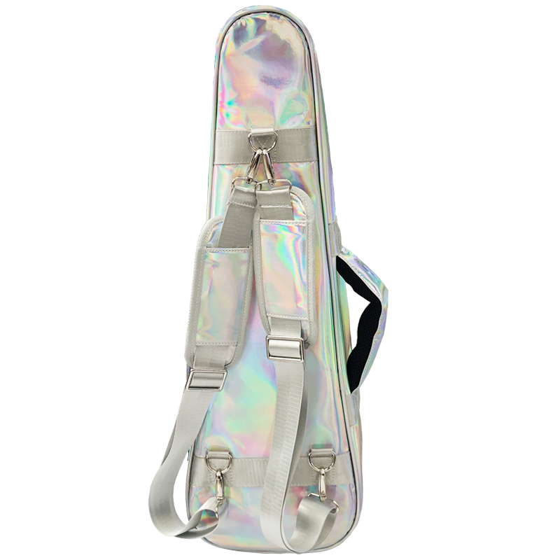 艺美新款镭射小提琴包幻彩加厚便携式提琴包水晶亮面琴包可背可提