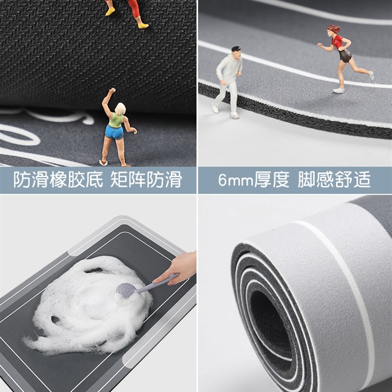 厨房地垫防滑防油可擦免洗软硅藻泥吸水耐脏l形脚垫防脏防水地毯