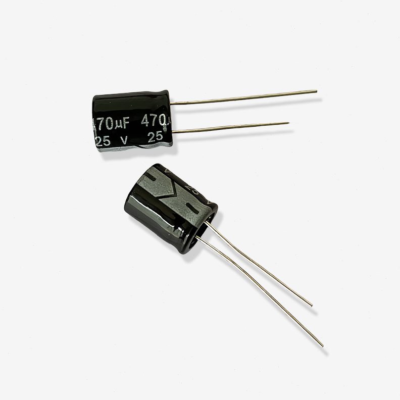 甄选25V470UF 直插铝电解电容 一站式电子元器件配 电容器黑色/频