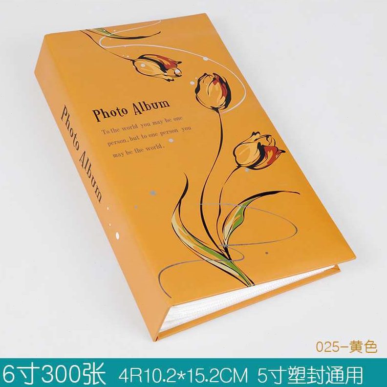 相册本6寸300张居家成长册插页式4R影集家庭大容量相簿3R