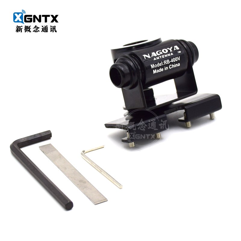 国产 RB-400V 车载对讲机卡边电台天线底座支架 行李箱后备箱夹边