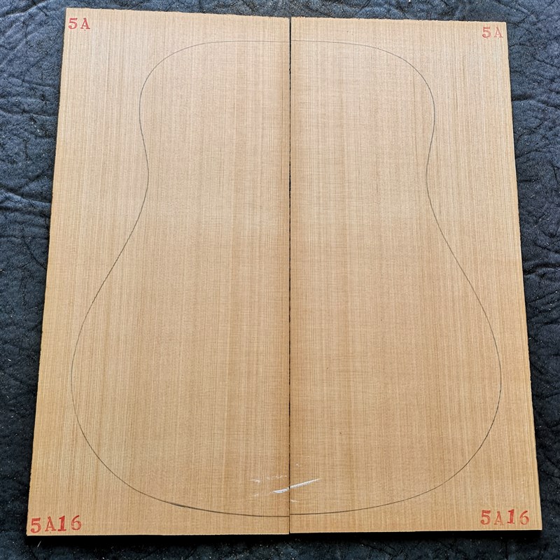 5A古典木吉他红雪松单板面板10年老料吉他手工制作材料配件 宏音