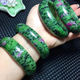 红绿宝手镯 料质温润细腻颜色绿带红纹路清晰 红绿宝手镯厂家