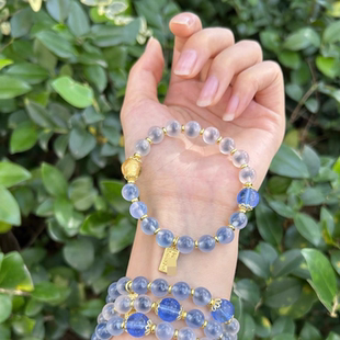 批发半糖心玛瑙手串白心经香灰琉璃串珠饰品寺庙同款景区批发