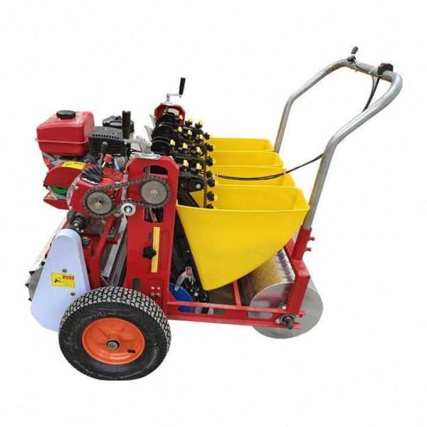 电动新款手推式播种机手推机大蒜扶手播种手扶农用播种自走式种植