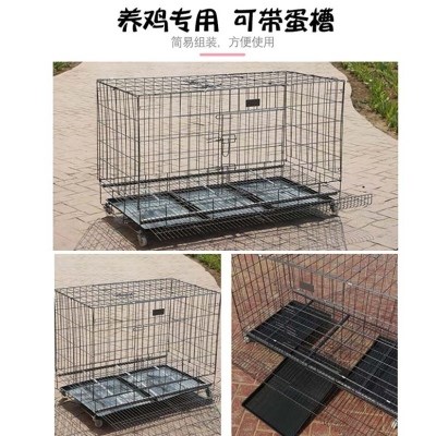 养鸡笼e自动清粪大型加密养殖笼鸭笼铁丝网鸡笼家用大号特大 新款