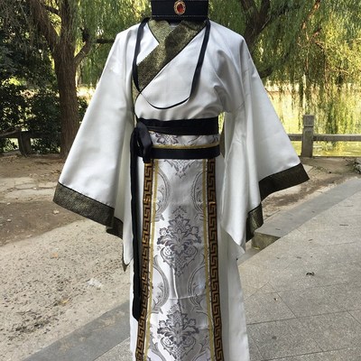 古装男诸葛亮大臣宰相汉服唐装春秋战国三国官服汉朝演出服装曹操