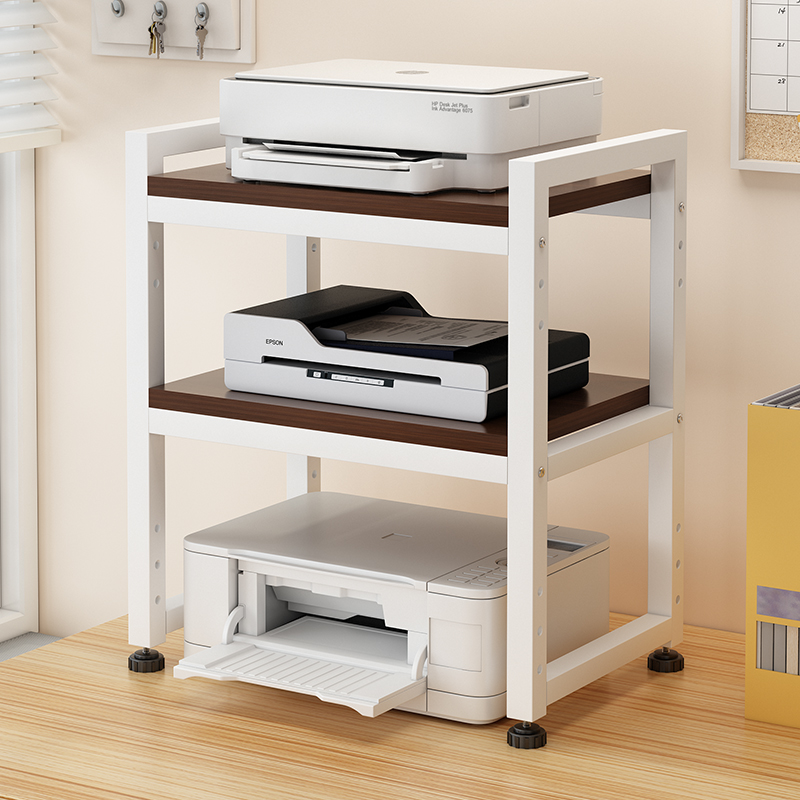 桌面多层可调节高度印表机置物架办公室家用影印机点钞机收纳层架