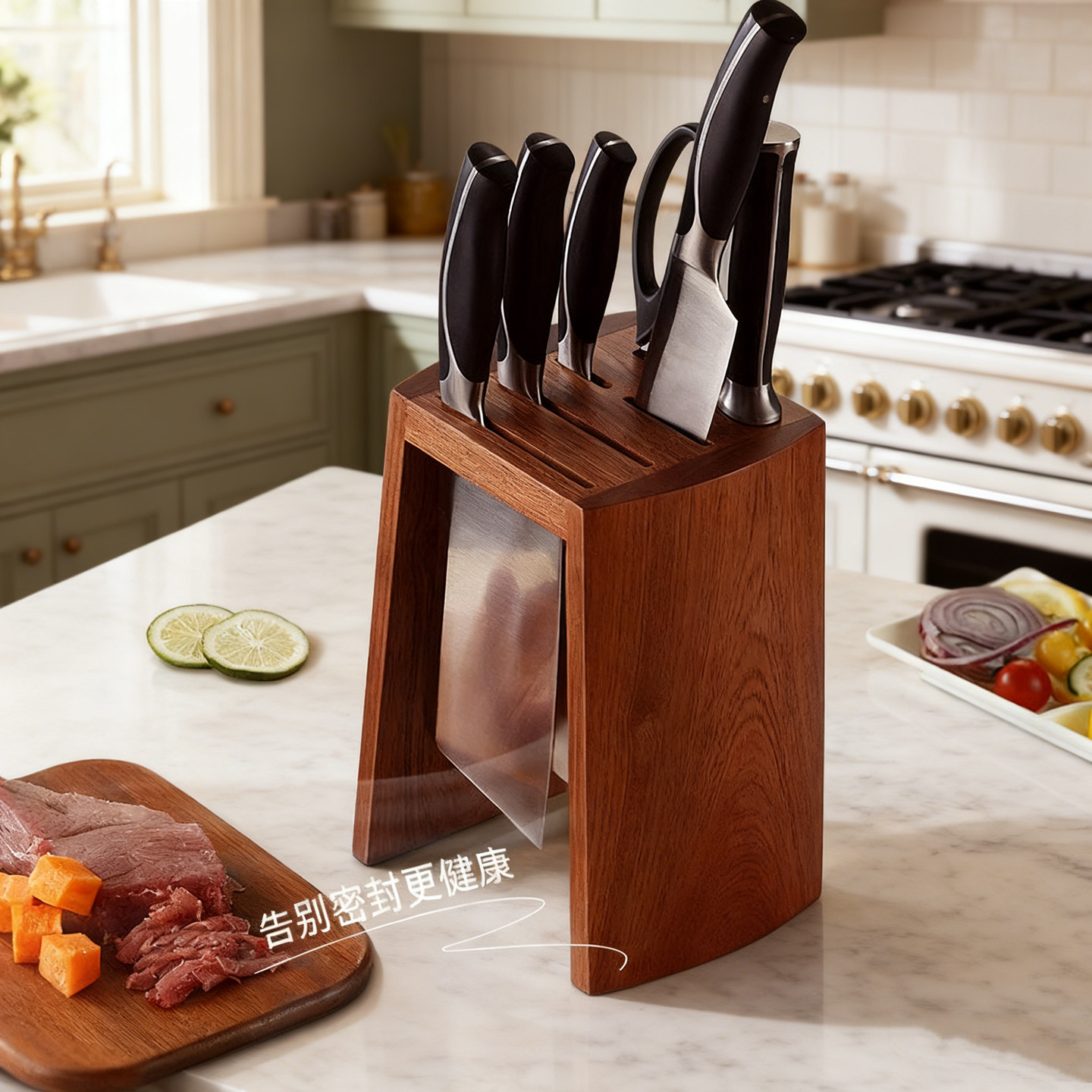 厨房刀架高颜值【实木刀架】